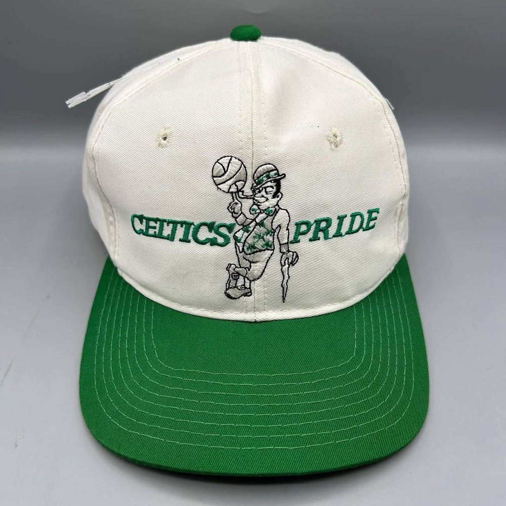 Vintage Boston Celtics Pride Hat Men White Green Outdoor Cap Snap Back NBA